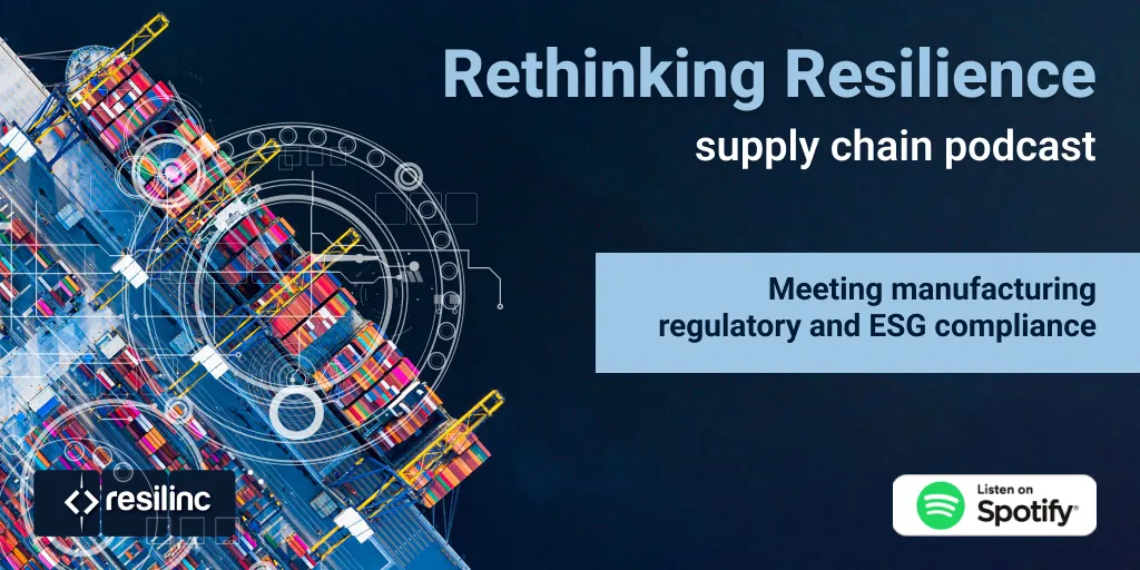 Meeting manufacturing regulatory and ESG compliance